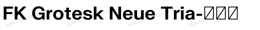 FK Grotesk Neue Tria字体转换 FK Grotesk Neue Tria字体转换